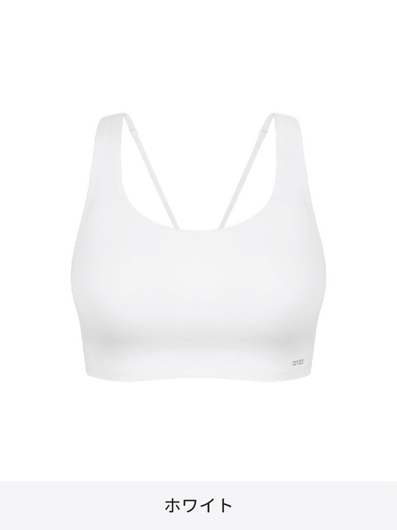 ツイストバック スポーツブラ(パッド縫い付け) | andar JAPAN