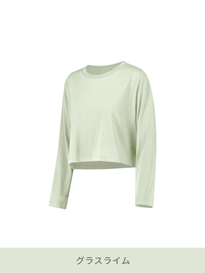 Airessential クロップド トップス (長袖) - andar JAPAN