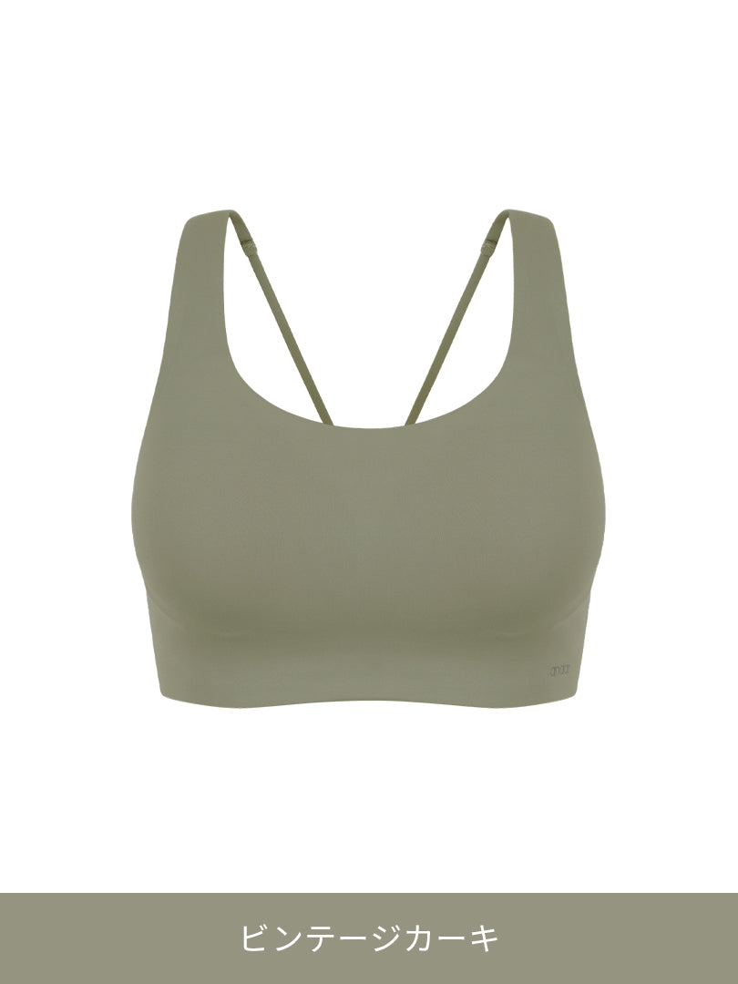 ツイストバック スポーツブラ(パッド縫い付け) | andar JAPAN