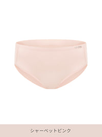 [SET] andar オールデイフィット 冷感 ブラ (パッド一体型 / ホックなし)&ショーツ - シャーベットピンク, S SIZE