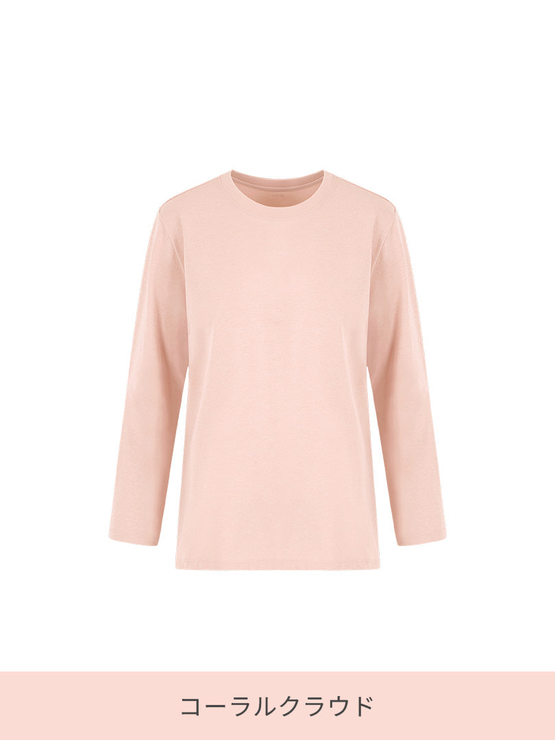 [2SET] Airy Fit オーバーフィット Tシャツ (長袖) - andar JAPAN