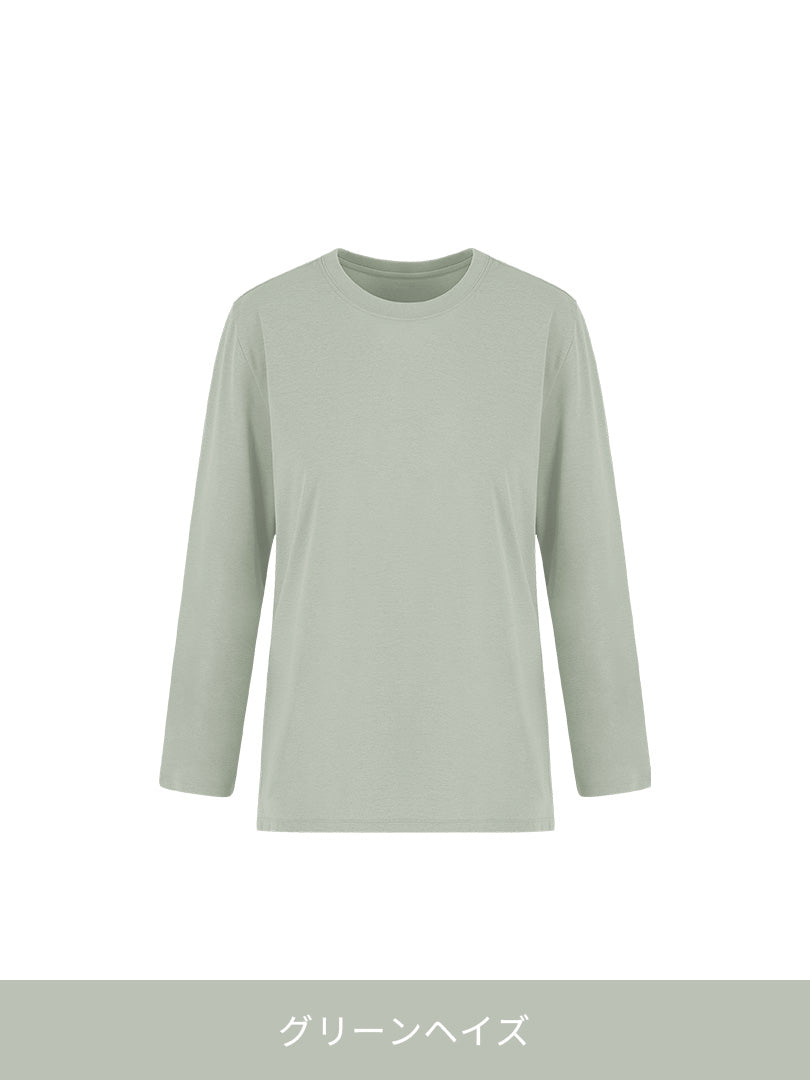 [2SET] Airy Fit オーバーフィット Tシャツ (長袖) - andar JAPAN