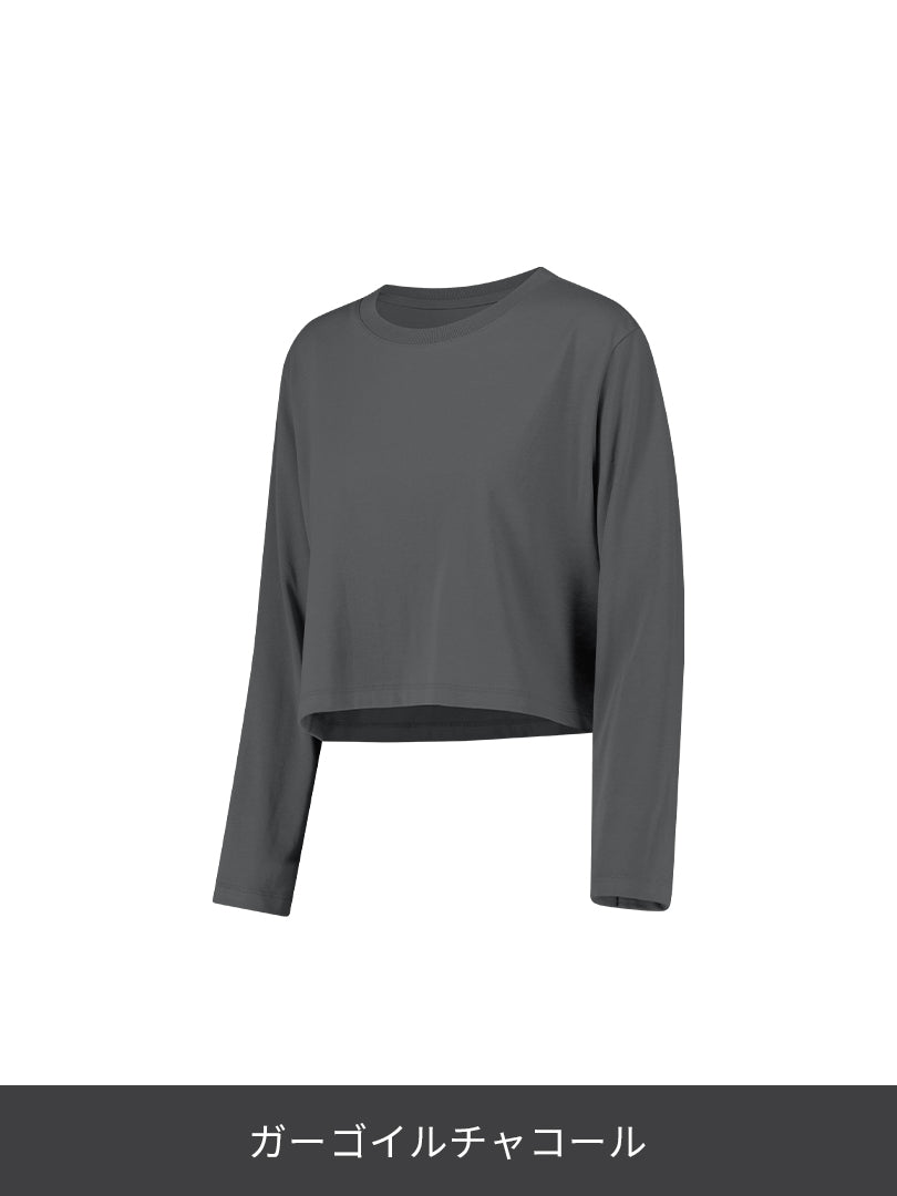 Airessential クロップド トップス (長袖) - andar JAPAN