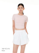 Featherymotion クロップ Tシャツ (半袖) - andar JAPAN