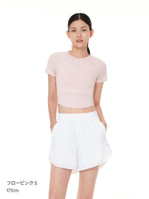 Featherymotion クロップ Tシャツ (半袖) - andar JAPAN