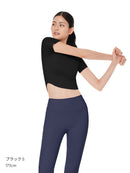 Featherymotion クロップ Tシャツ (半袖) - andar JAPAN