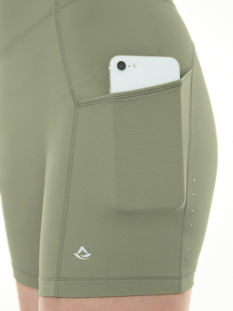 Airywin ポケット レギンス (3.5分丈) - andar JAPAN