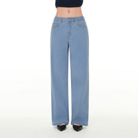 ice airdenim セミワイドデニム