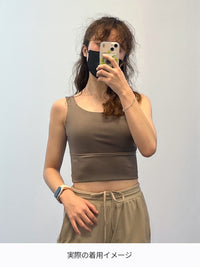 [2+1] Be-Free オールデイ クロップド スポーツブラ - andar JAPAN