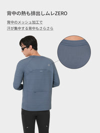 Wave Breath メンズ ランニングTシャツ (長袖)