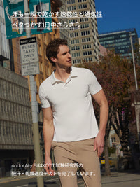 [2SET] NEW Airy Fit メンズ ポロシャツ (半袖)＋クラシックソックス贈呈