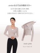 リブド ニット ラップスタイル トップス (長袖) - andar JAPAN