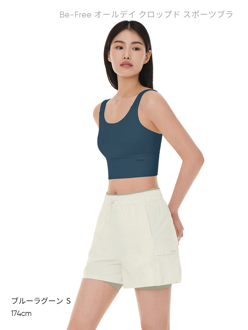 [SET] 裏起毛All-in-Oneセット(Airywin 裏起毛 レギンス+Airy Fit ピーチ起毛 オーバーフィット+クロップドトップ+5本指ソックス) - andar JAPAN