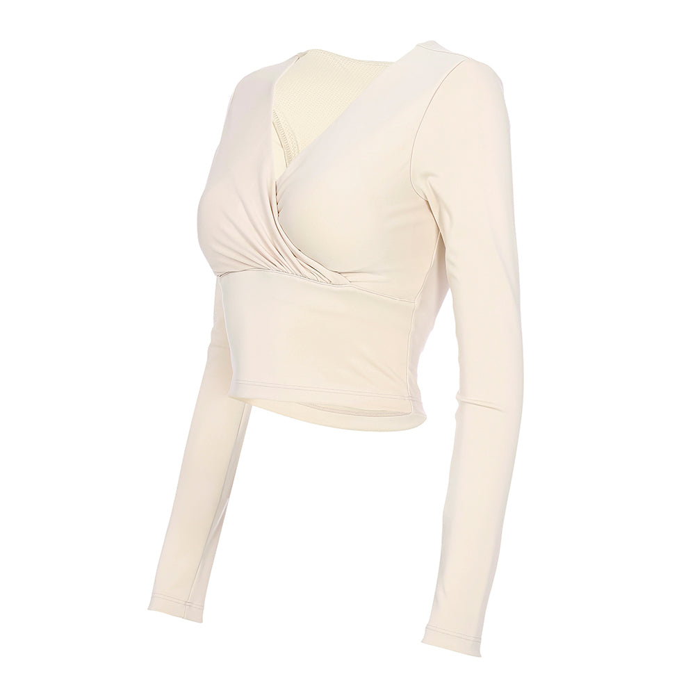 ビーフリー シャーリング クロップド スポーツブラ (長袖) - andar JAPAN