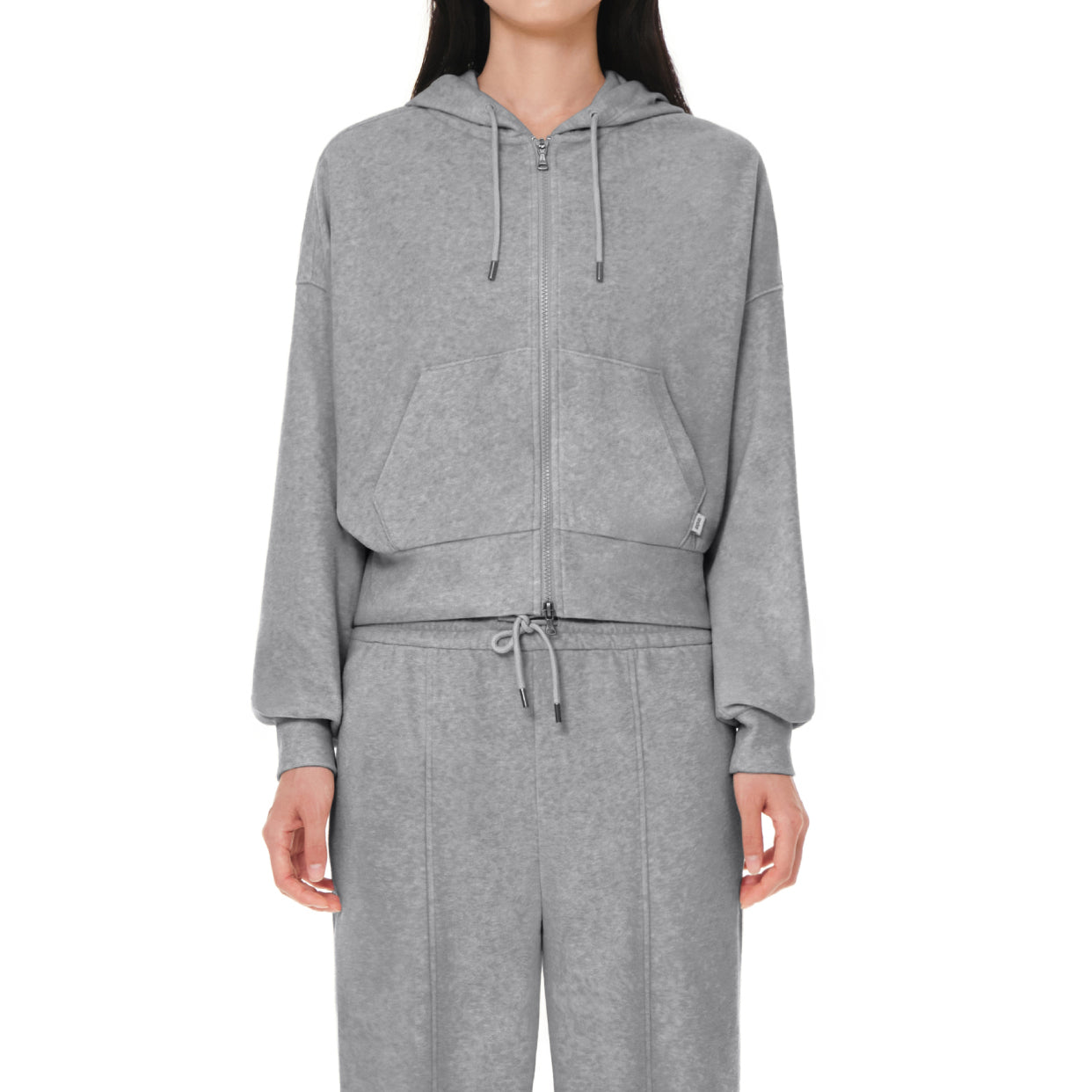 dreamcomfort クロップド ジップアップパーカー - andar JAPAN