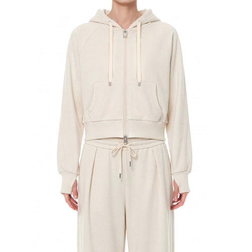 [SET] mildmoothセットアップ (クロップド ジップアップパーカ＋ワイドパンツ) - andar JAPAN