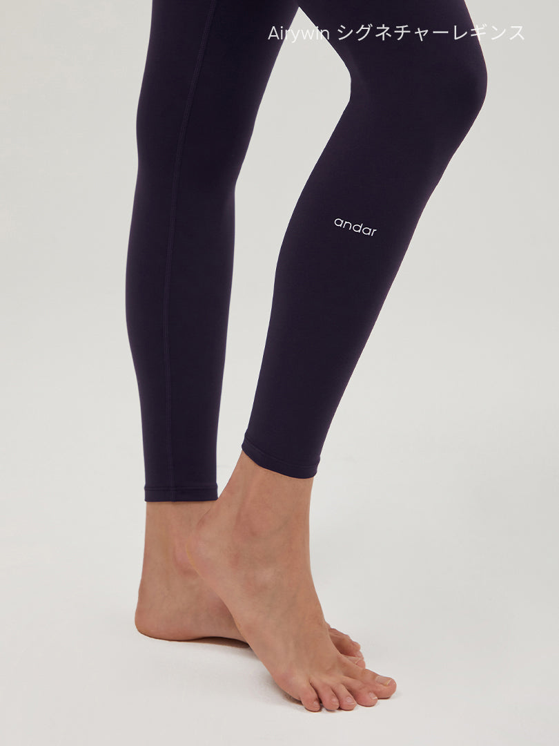 [SET] 初心者All-in-Oneセット(Airywin レギンス+Airy Fit ピーチ起毛 オーバーフィット+クロップドトップ+5本指ソックス) - andar JAPAN