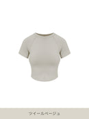 Featherymotion クロップ Tシャツ (半袖) - andar JAPAN