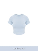Featherymotion クロップ Tシャツ (半袖) - andar JAPAN