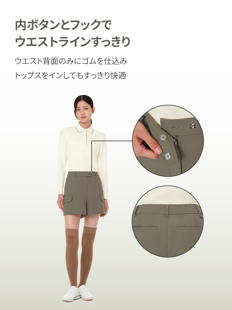 Airsolid 微起毛カーゴショートパンツ - andar JAPAN