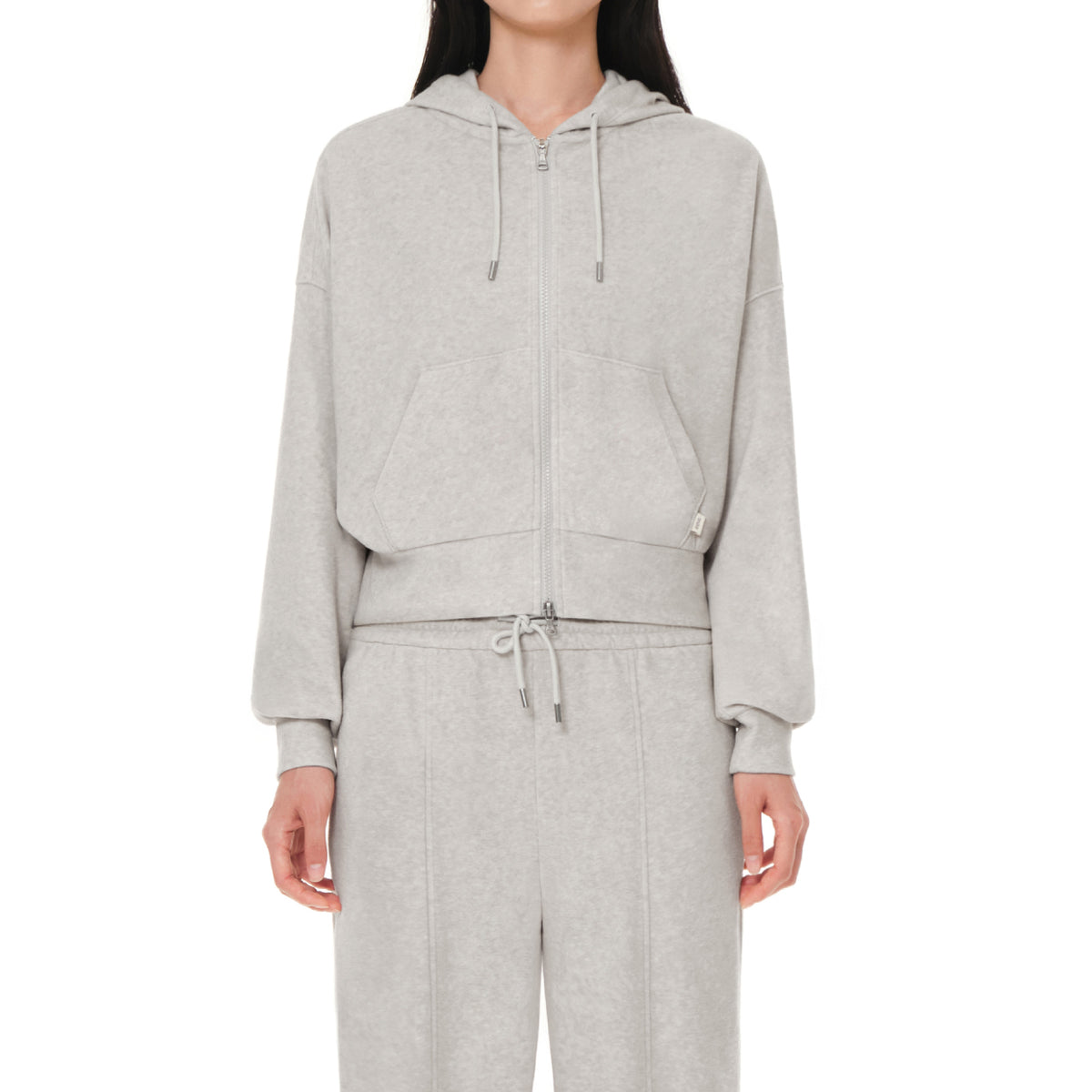 dreamcomfort クロップド ジップアップパーカー - andar JAPAN
