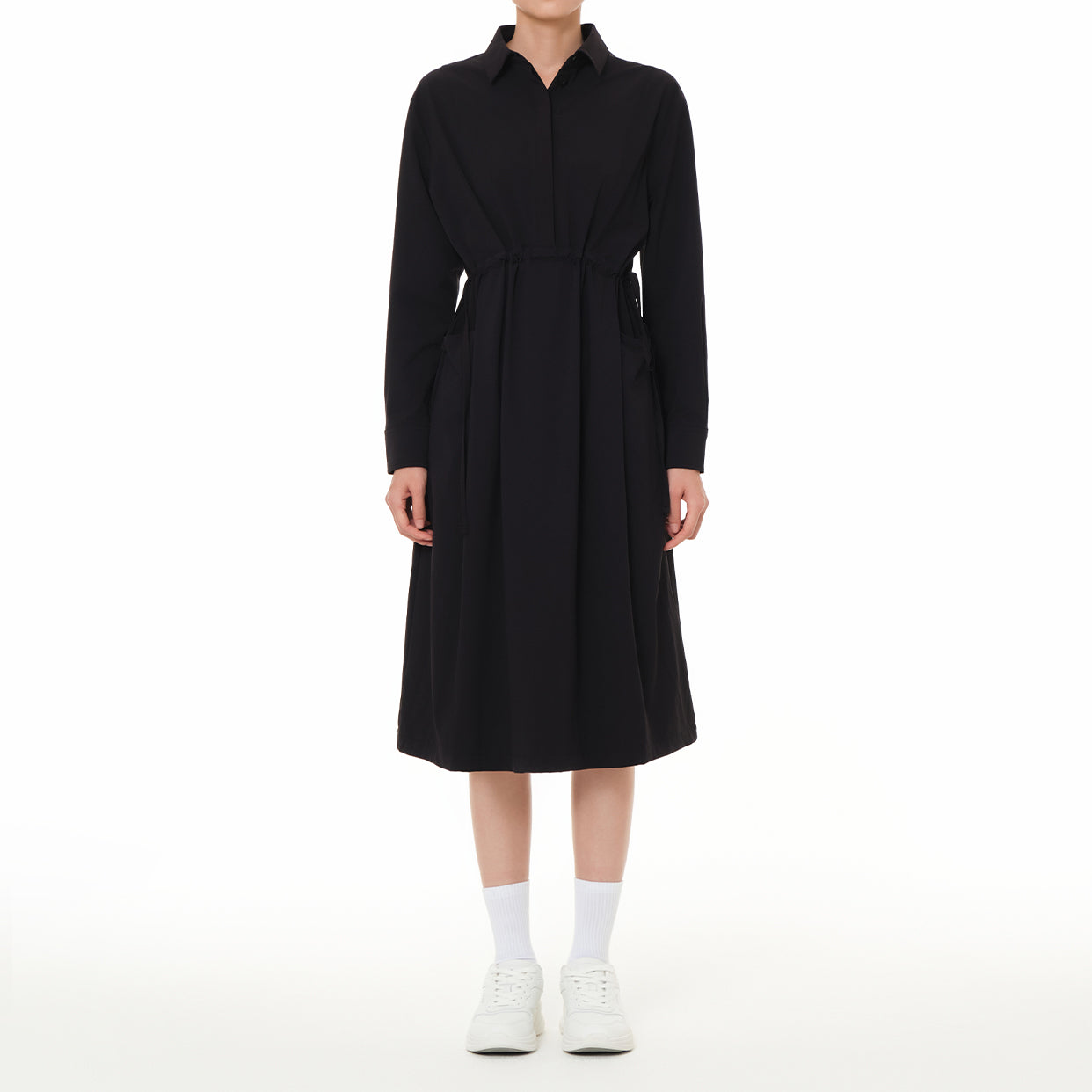 St ANDREWS 黒 ポロシャツワンピース　Mサイズ airst ポロワンピース (長袖) – andar JAPAN