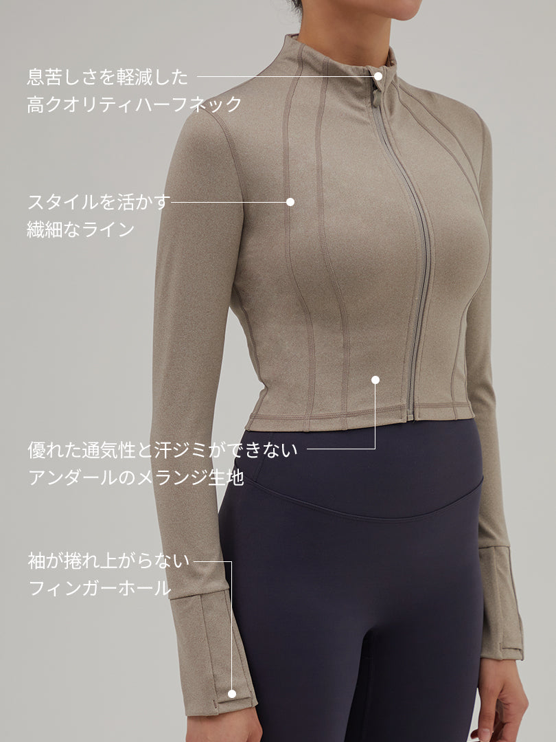 [LAST SIZE] Comfort Fit NZ クロップド ジップアップ - andar JAPAN