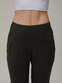 [SET] ゆったり裏起毛トレーニングセット (Airy Fit ピーチ起毛 スリムフィットT(長袖)+Airmooth 裏起毛 ジョガーフィット レギンス) - andar JAPAN