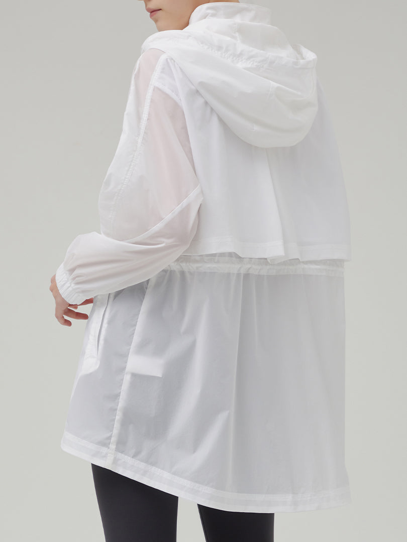 andar クリア フェザー ミドル ウィンドジャケット LAST SIZE] クリア フェザー ミドル ウィンドジャケット | andar