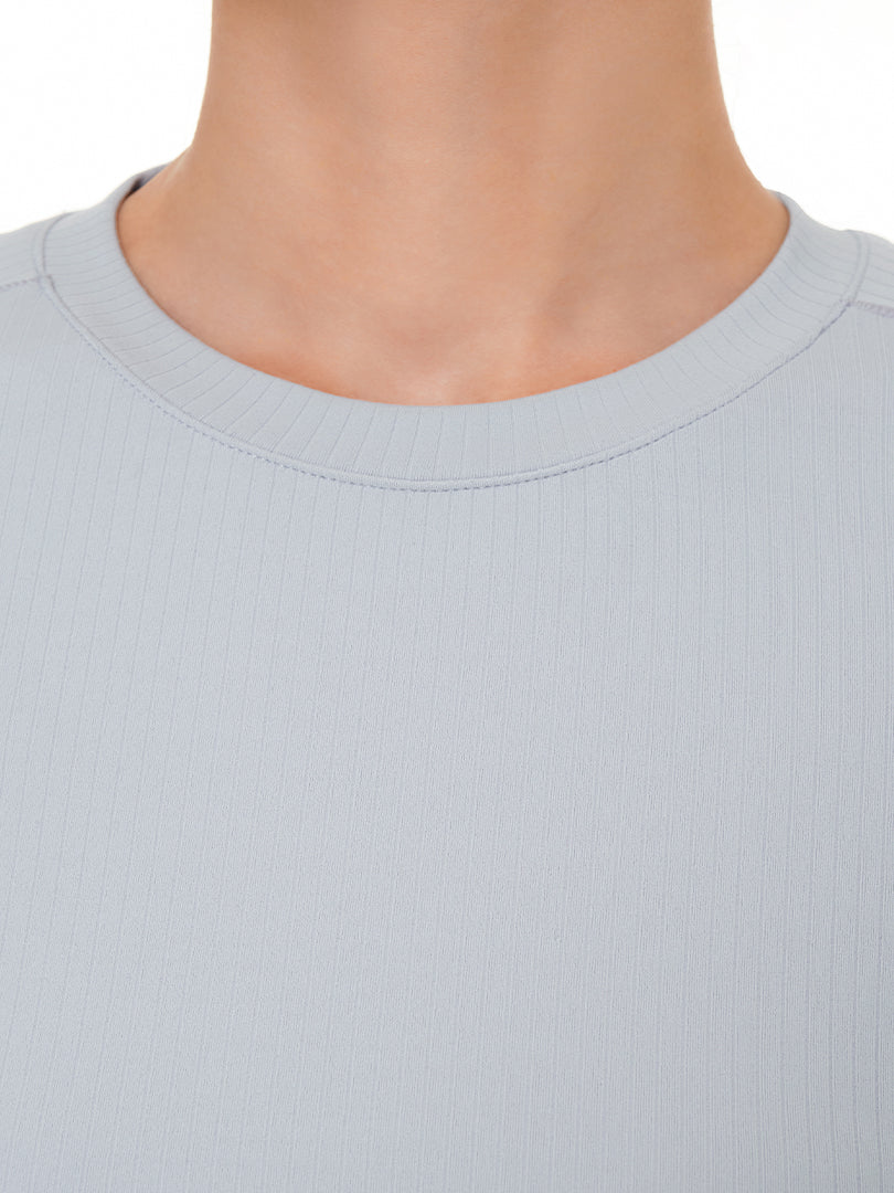 Airella リブド クロップド トップス (長袖) - andar JAPAN