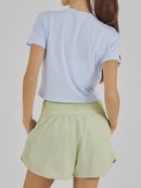 Cottonlight シグネチャー ロゴ クロップド Tシャツ (半袖) - andar JAPAN