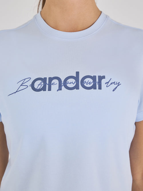 Cottonlight シグネチャー ロゴ クロップド Tシャツ (半袖) - andar JAPAN