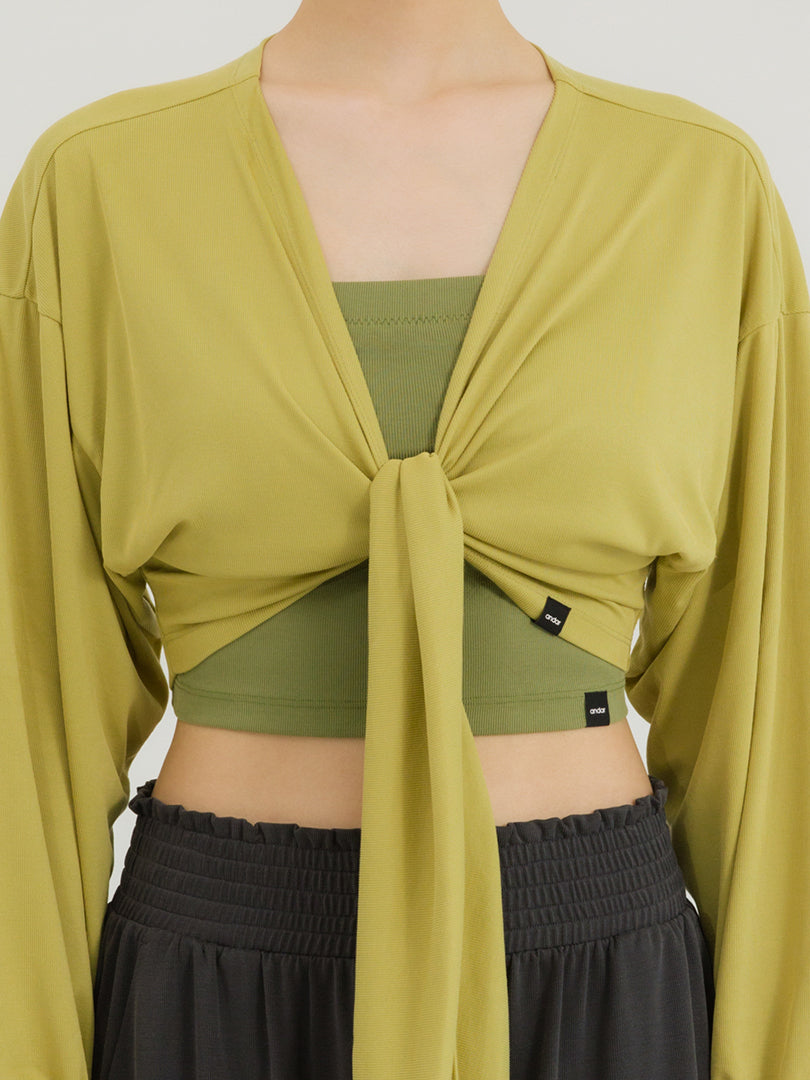 ディヤーナ ヨギーニ タイアップ カーディガン - andar JAPAN