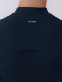 [1+1+GIFT] Airywin ハーフネック フロントファスナー スポーツブラ - andar JAPAN