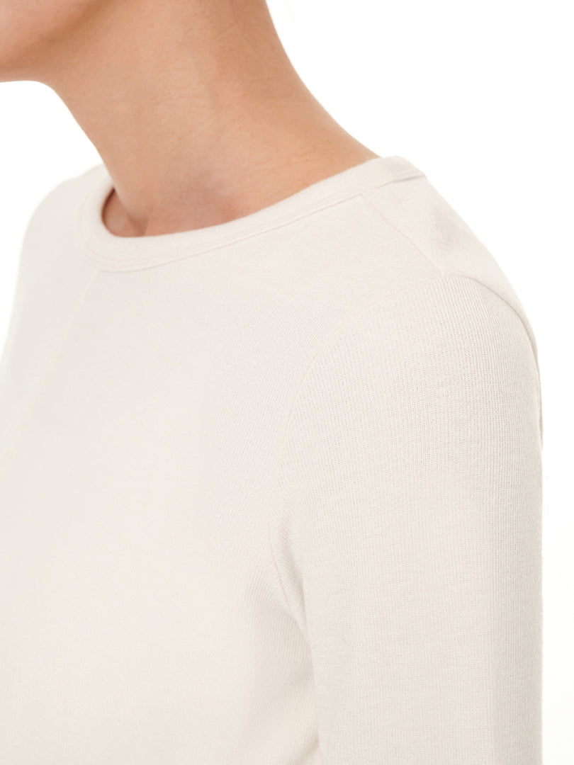 ワンダーニット ツイスト スリット トップス (長袖) - andar JAPAN