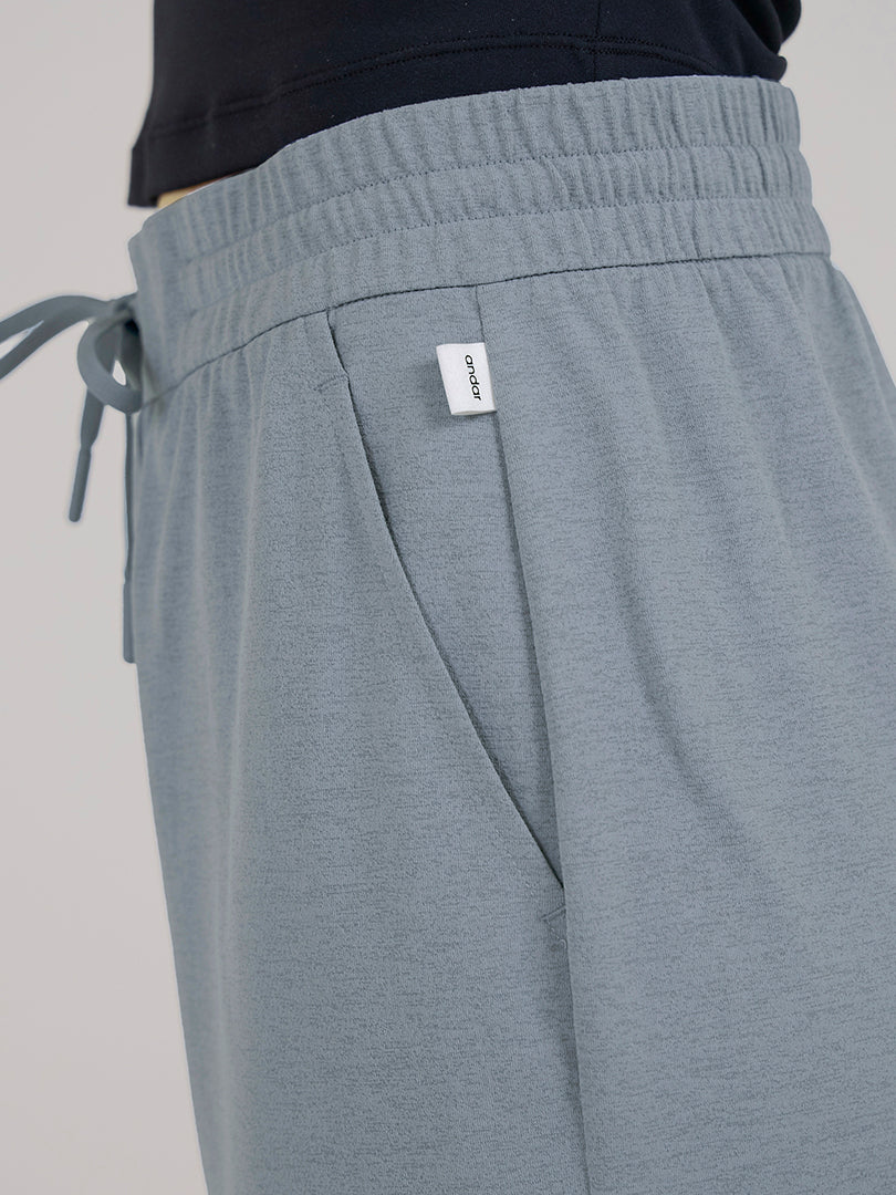 Airy Fit ワイドパンツ (オリーブグリーン) - andar JAPAN